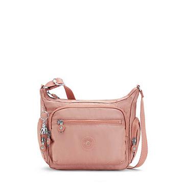 Kipling Gabbie Small Metallic Crossbody Taske Lyserød | DK 1142MQ